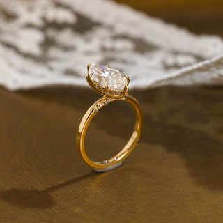 2 CT Round Three Stones Lab Grown Diamond Engagement Ring