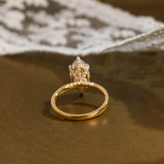 2 CT Round Three Stones Lab Grown Diamond Engagement Ring