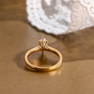 2 CT Round Three Stones Lab Grown Diamond Engagement Ring