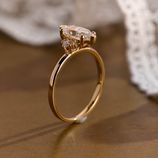 2 CT Round Three Stones Lab Grown Diamond Engagement Ring