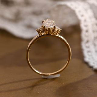 2 CT Round Three Stones Lab Grown Diamond Engagement Ring