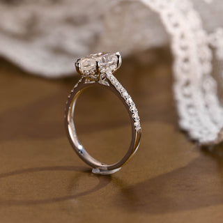 2 CT Round Three Stones Lab Grown Diamond Engagement Ring