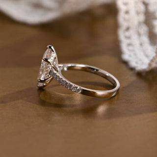 2 CT Round Three Stones Lab Grown Diamond Engagement Ring