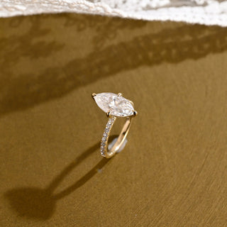 2 CT Round Three Stones Lab Grown Diamond Engagement Ring