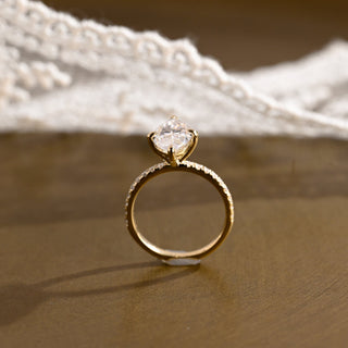 2 CT Round Three Stones Lab Grown Diamond Engagement Ring