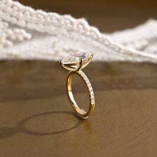 2 CT Round Three Stones Lab Grown Diamond Engagement Ring