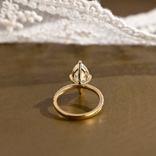 2 CT Round Three Stones Lab Grown Diamond Engagement Ring