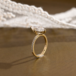 2 CT Round Three Stones Lab Grown Diamond Engagement Ring