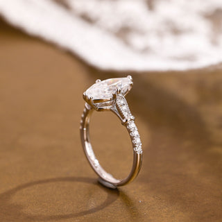 2 CT Round Three Stones Lab Grown Diamond Engagement Ring