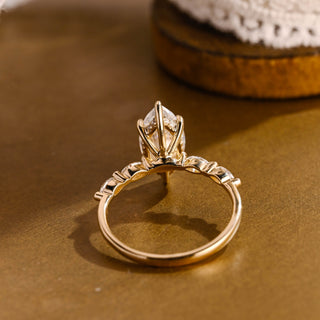 2 CT Round Three Stones Lab Grown Diamond Engagement Ring