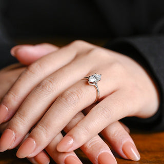 2 CT Round Three Stones Lab Grown Diamond Engagement Ring