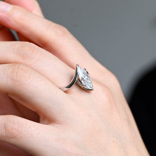 2 CT Round Three Stones Lab Grown Diamond Engagement Ring