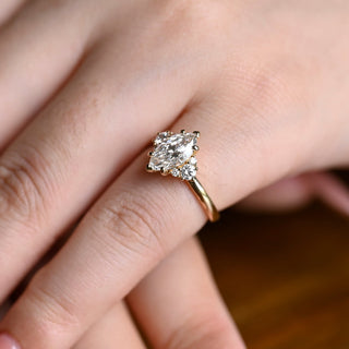 2 CT Round Three Stones Lab Grown Diamond Engagement Ring