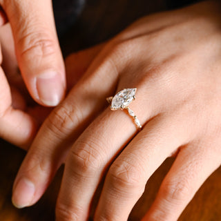 2 CT Round Three Stones Lab Grown Diamond Engagement Ring