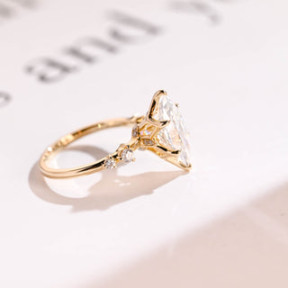 2 CT Round Three Stones Lab Grown Diamond Engagement Ring