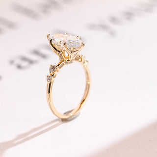 2 CT Round Three Stones Lab Grown Diamond Engagement Ring