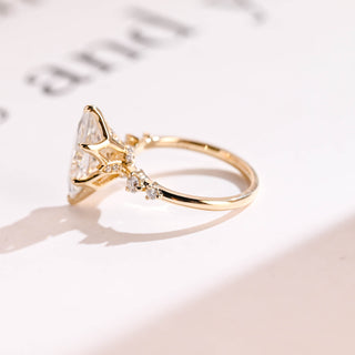 2 CT Round Three Stones Lab Grown Diamond Engagement Ring