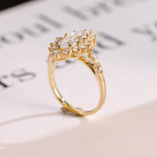 2 CT Round Three Stones Lab Grown Diamond Engagement Ring