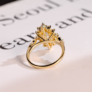 2 CT Round Three Stones Lab Grown Diamond Engagement Ring
