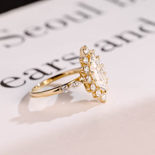 2 CT Round Three Stones Lab Grown Diamond Engagement Ring