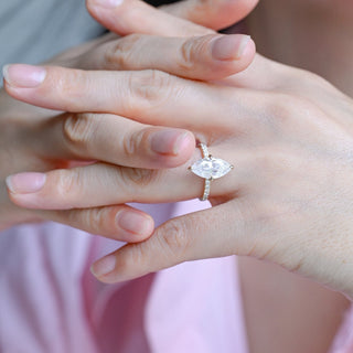 2 CT Round Three Stones Lab Grown Diamond Engagement Ring