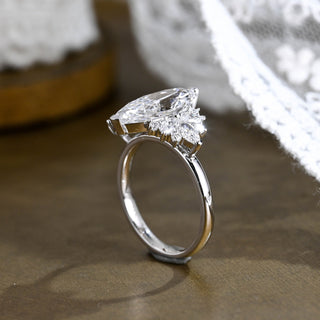 2 CT Round Three Stones Lab Grown Diamond Engagement Ring