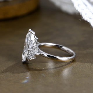 2 CT Round Three Stones Lab Grown Diamond Engagement Ring