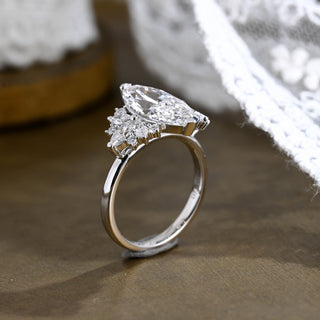 2 CT Round Three Stones Lab Grown Diamond Engagement Ring