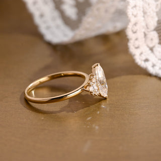 2 CT Round Three Stones Lab Grown Diamond Engagement Ring