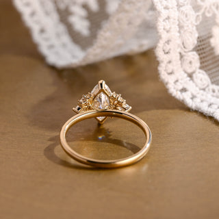 2 CT Round Three Stones Lab Grown Diamond Engagement Ring
