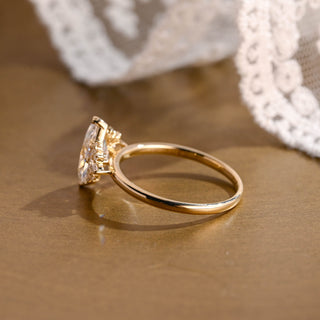 2 CT Round Three Stones Lab Grown Diamond Engagement Ring