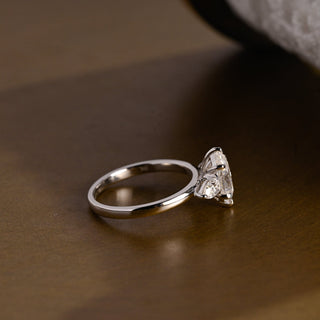 2 CT Round Three Stones Lab Grown Diamond Engagement Ring