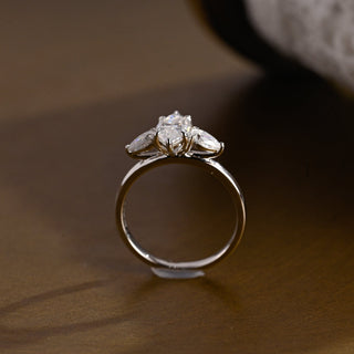 2 CT Round Three Stones Lab Grown Diamond Engagement Ring