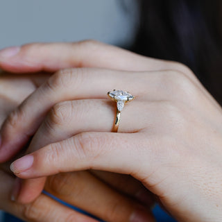 2 CT Round Three Stones Lab Grown Diamond Engagement Ring