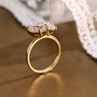 2 CT Round Three Stones Lab Grown Diamond Engagement Ring