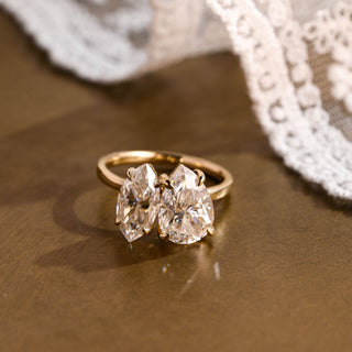 2 CT Round Three Stones Lab Grown Diamond Engagement Ring