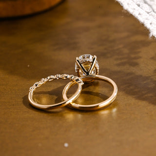 3.0 CT Round Pave Lab Grown Diamond Bridal Set