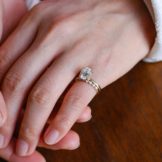 3.0 CT Round Pave Lab Grown Diamond Bridal Set