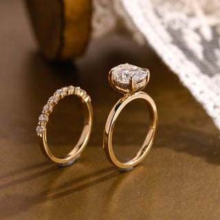 3.0 CT Round Pave Lab Grown Diamond Bridal Set