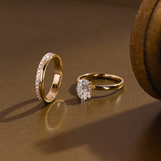 3.0 CT Round Pave Lab Grown Diamond Bridal Set