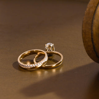 3.0 CT Round Pave Lab Grown Diamond Bridal Set