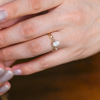2 CT Round Three Stones Lab Grown Diamond Engagement Ring