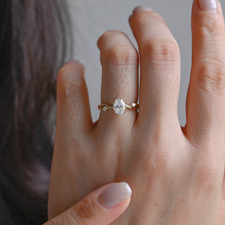 2 CT Round Three Stones Lab Grown Diamond Engagement Ring