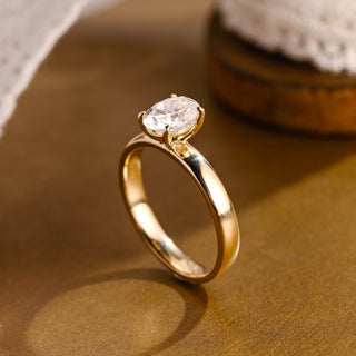 2 CT Round Three Stones Lab Grown Diamond Engagement Ring
