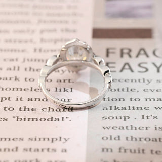 2 CT Round Three Stones Lab Grown Diamond Engagement Ring