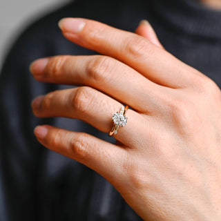 2 CT Round Three Stones Lab Grown Diamond Engagement Ring