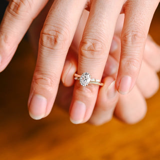 2 CT Round Three Stones Lab Grown Diamond Engagement Ring