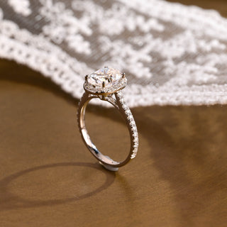2 CT Round Three Stones Lab Grown Diamond Engagement Ring