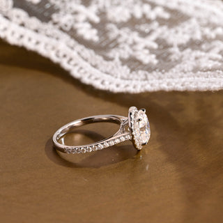2 CT Round Three Stones Lab Grown Diamond Engagement Ring