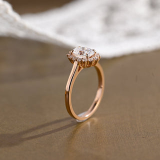 2 CT Round Three Stones Lab Grown Diamond Engagement Ring